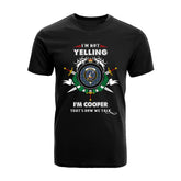 Cooper Tartan Crest T-shirt - I'm not yelling style